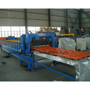 Glazed Steel Tile Wall Panel Roll Forming Machine with Servomotor